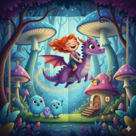 Couverture en style cartoon d'un livre pour enfant