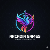 Logo dans un style futuriste réalisé pour une salle de jeux-vidéos