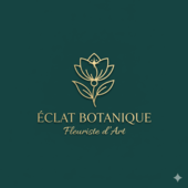 Logo moderne réalisé pour un fleuriste