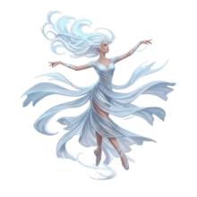 Danseuse style dessin-animé 3D